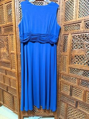 💙 Coldwater Creek Blue Midi Dress – Size 18 💙